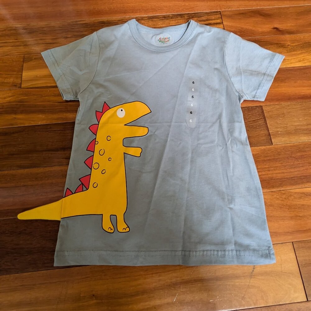 Boy's Casual T-shirt with Dinosaur (6)